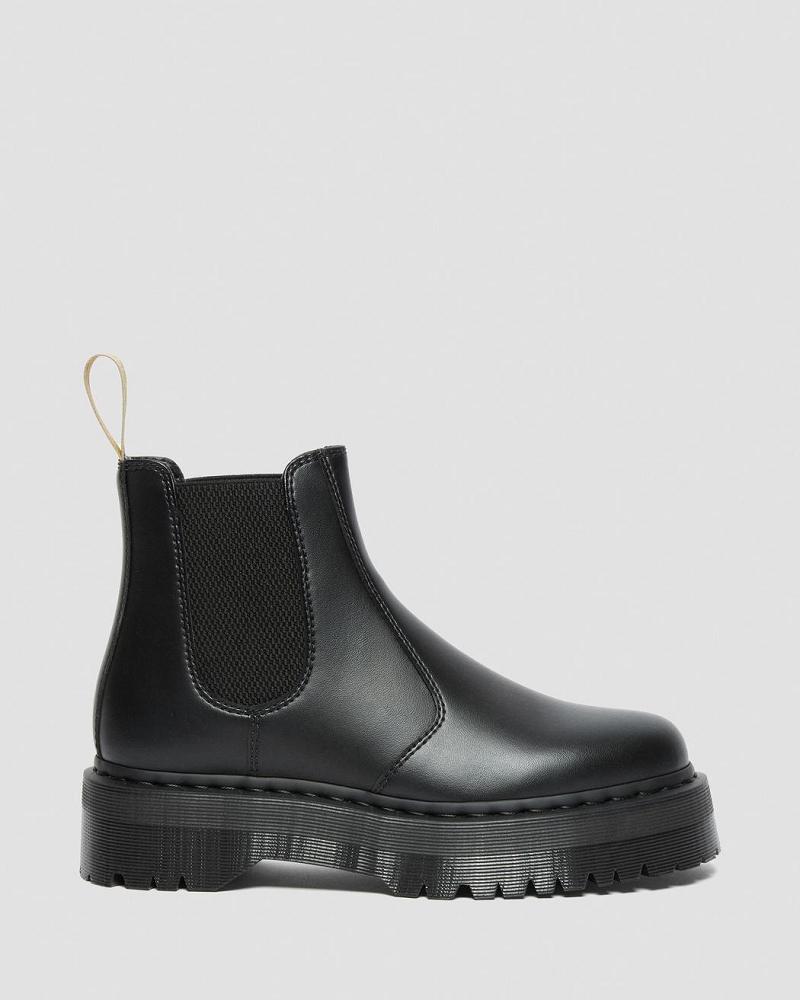 Black Men's Dr Martens Vegan 2976 Felix Platform Ankle Boots | CA 457BEX